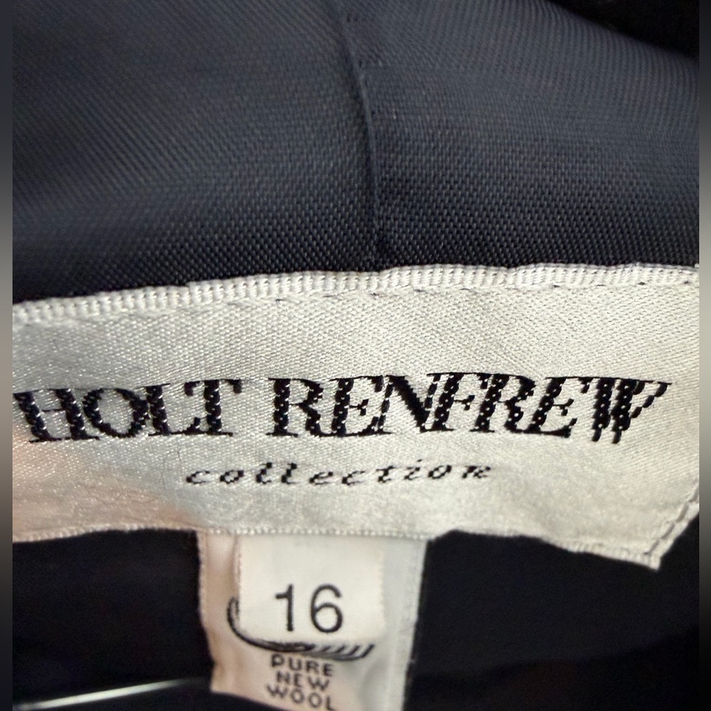 Holt Renfrew - Black Women's Blazer, Elevated Office Workwear Size 16 - Picture 5 of 6